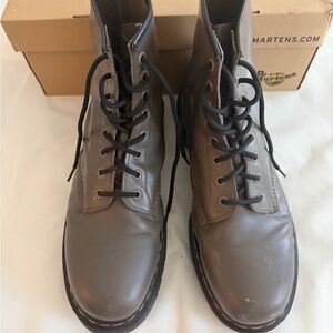 Dr. Martens Charcoal Leather Boots